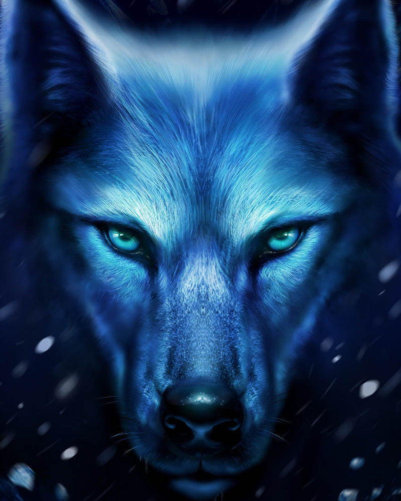 Fierce Ice Wolf