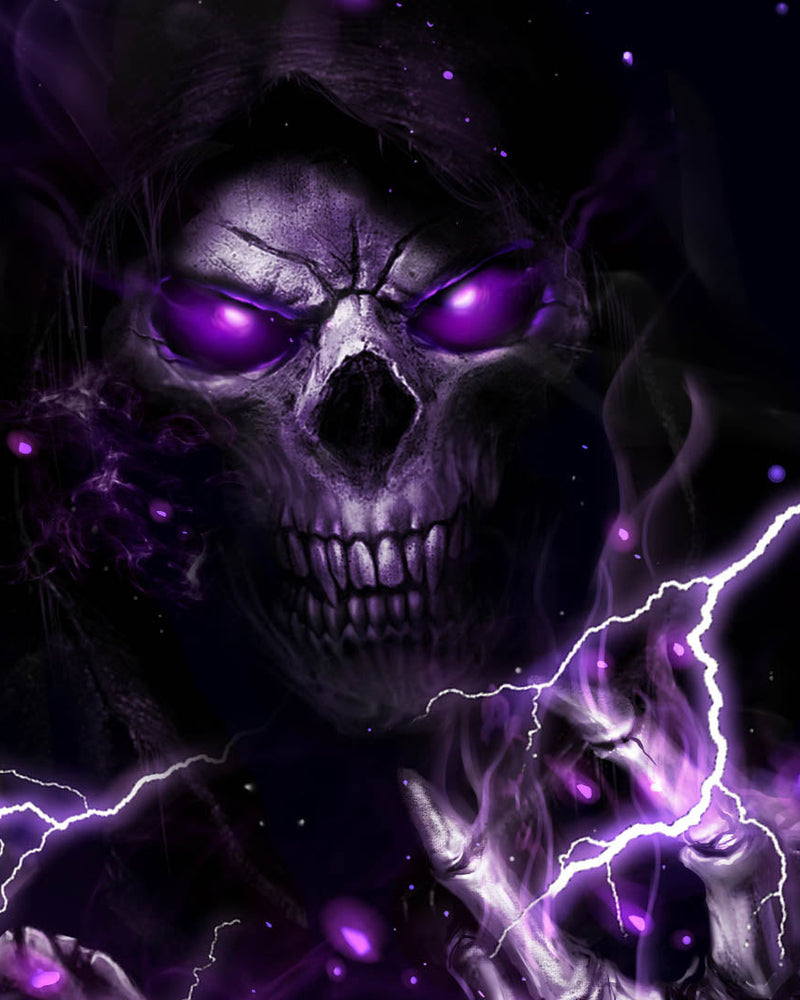 Purple Lightning Skull