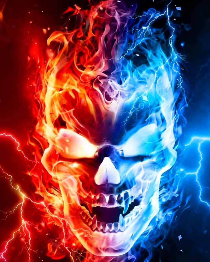 Fire Ice Skull