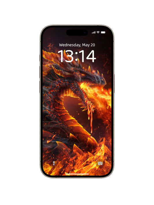 Inferno Dragon Breath Phone Wallpaper