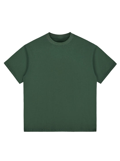 Stone-Washed Heavyweight Cotton Oversized T-Shirt