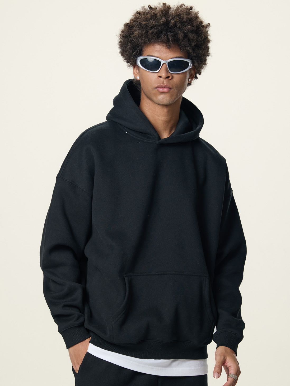 350g Fleece Vintage Streetwear Hoodie