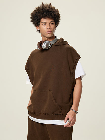 Stone-Washed 350g Soft French Terry Oversized Hoodie