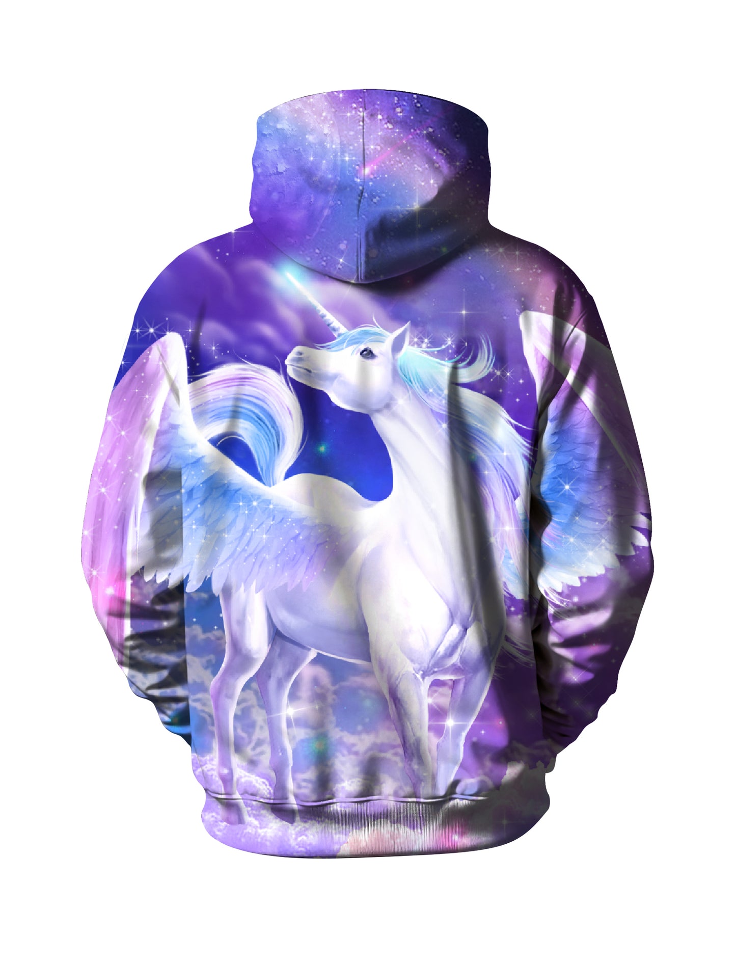 3D All Over Print Unicorn Hoodie for Men Women Galaxy Clouds Fantasy Style