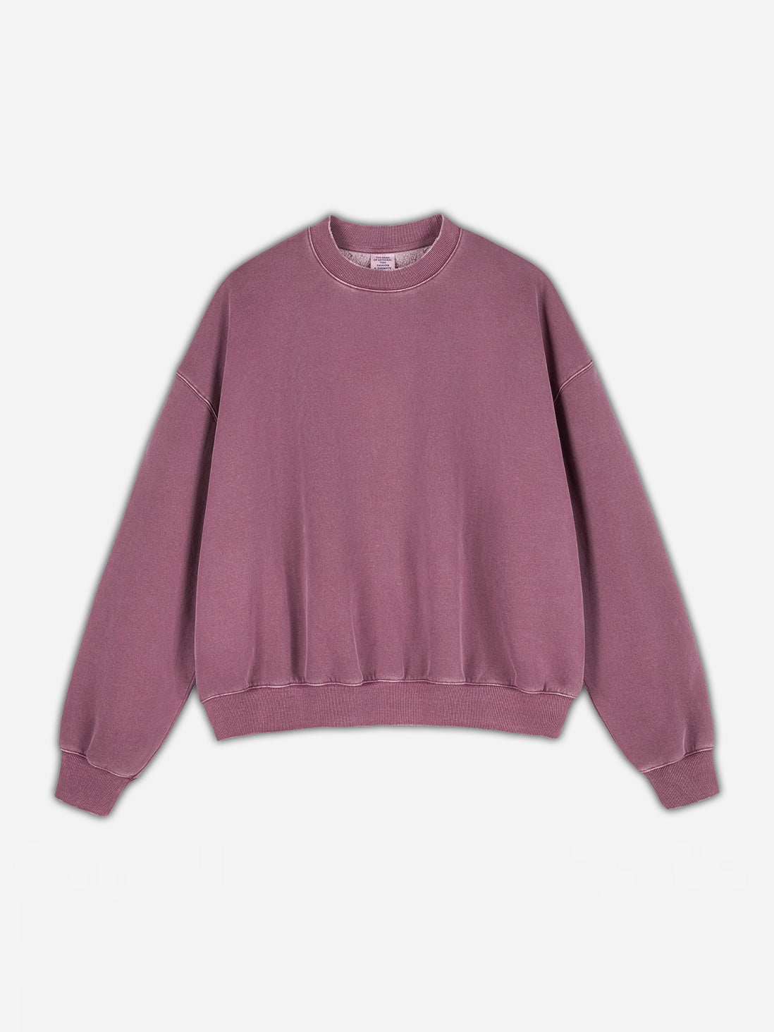 Stone-Washed Heavyweight Fleece Oversized Sweatshirt