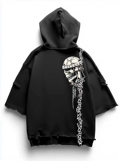 BLACK PEACE SIGN HOODIE