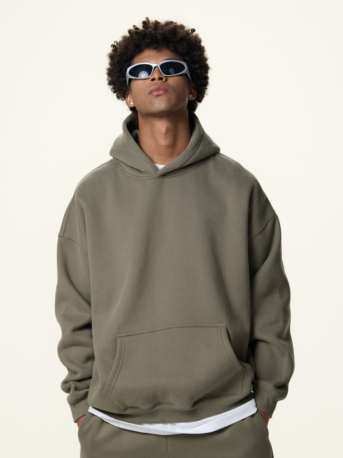 350g Fleece Vintage Streetwear Hoodie