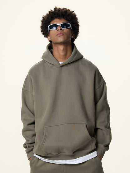 350g Fleece Vintage Streetwear Hoodie