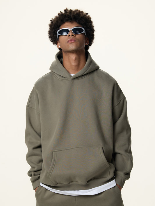 350g Fleece Vintage Streetwear Hoodie