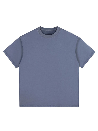 Stone-Washed Heavyweight Cotton Oversized T-Shirt