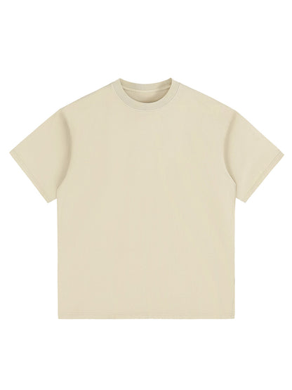 Stone-Washed Heavyweight Cotton Oversized T-Shirt