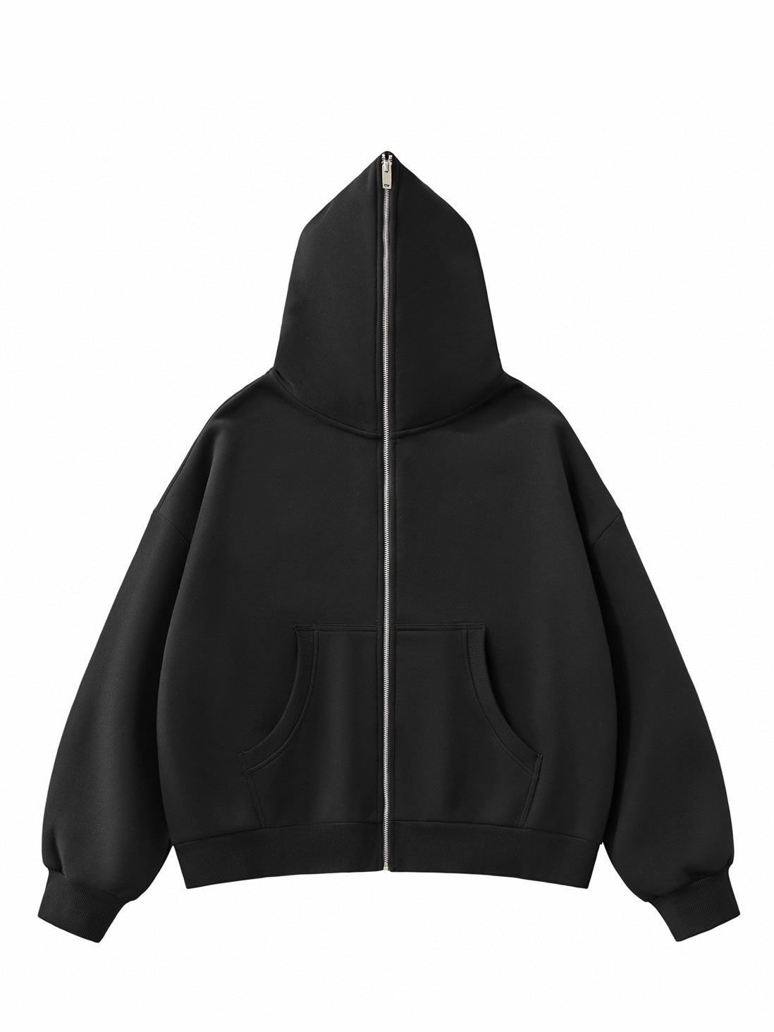 350g Fleece Zip-Up Hoodie Oversized