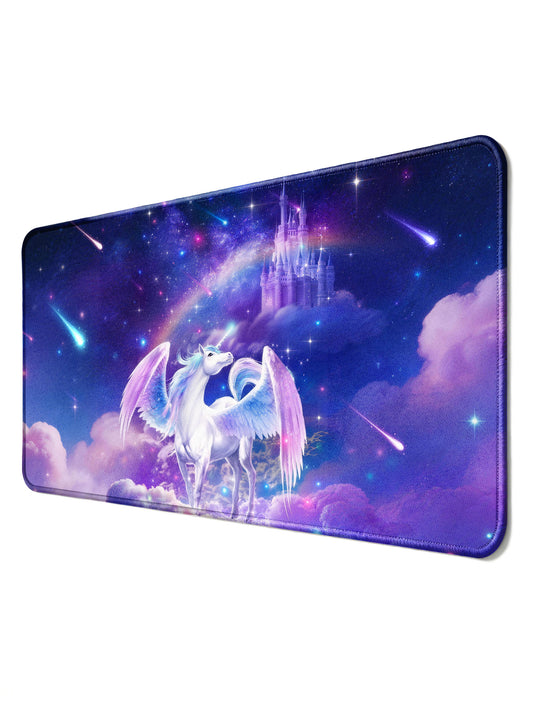 附城堡與流星的 Galaxy Pegasus 滑鼠墊