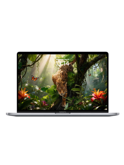 Rainforest Crawling Leopard Digital Wallpaper